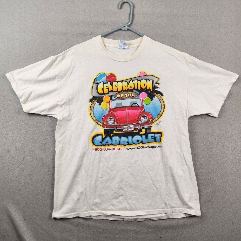 Vintage Hanes Comfort Celebration of the Cabriolet White T Shirt Sz XL